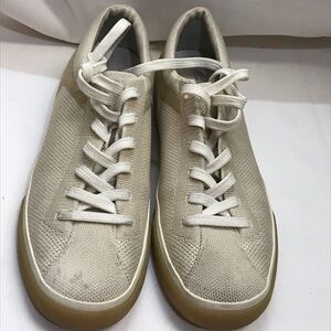 Rothy's Cream Knit Sneakers with Gum Sole